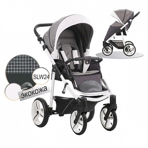 Детская прогулочная коляска Nico - шасси белая/bia - slw24 (Bebetto, WB142_SLW24)